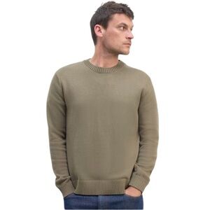 PACT ORGANIC  CLASSIC FISHERMENS COTTON CREWNECK SWEATER SIZE LARGE